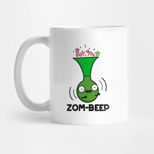 Zom-beep Cute Halloween Zombie Honker Pun Mug